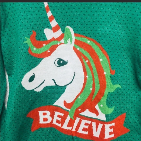 Tipsy Elves | Unicorn Believe Ugly XMAS Sweater S - Picture 6 of 10